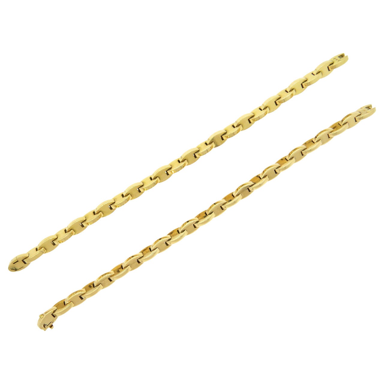 Hermes Gold Link Bracelet Set