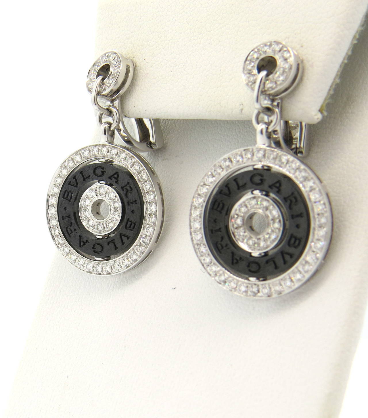 Women's Bulgari Astrale Diamond Gold Drop Earrings