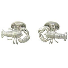 Deakin & Francis Sterling Silver Lobster Cufflinks