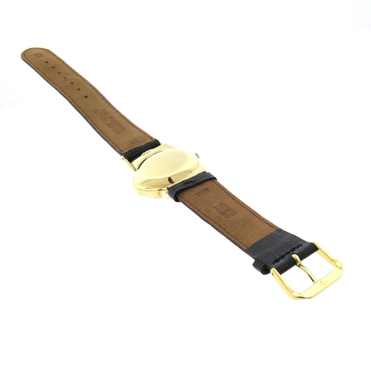Men's Hamilton Yellow Gold Black Dial Ventura Wristwatch
