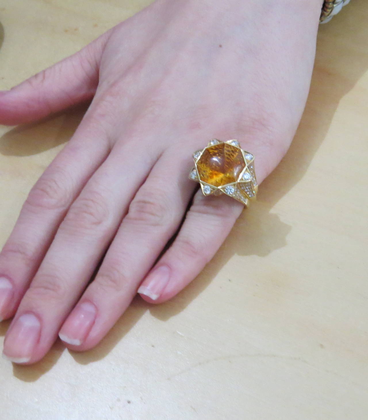 Women's Stephen Webster Citrine Diamond Gold Ring