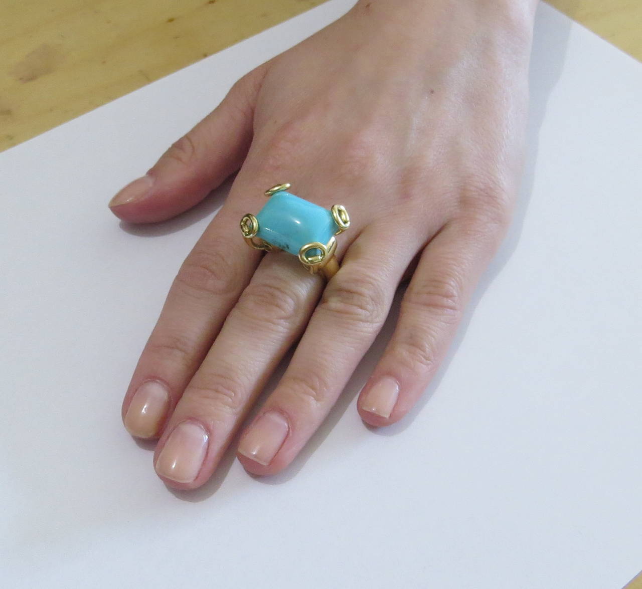 gucci turquoise ring