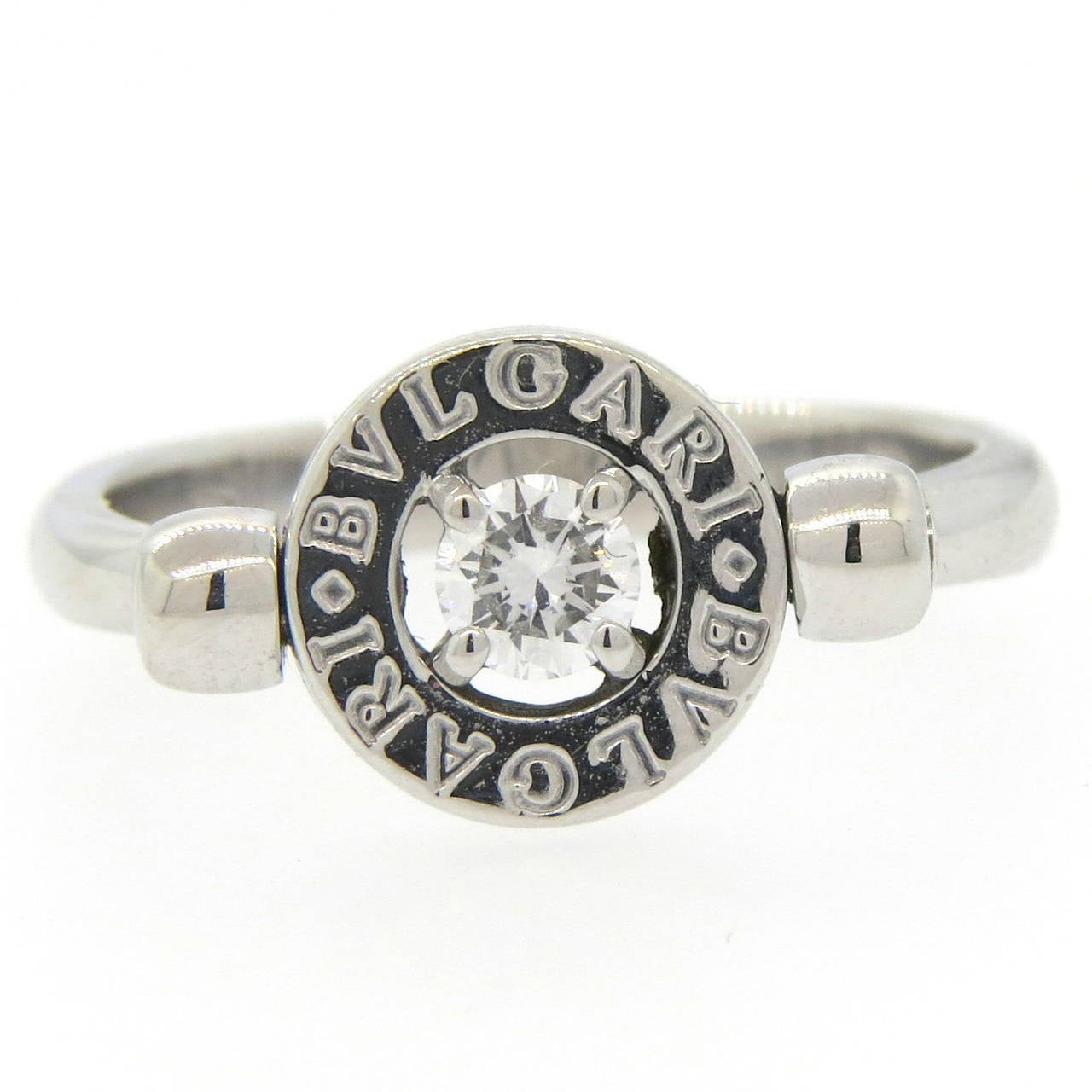 Bulgari Diamond Gold Flip Ring