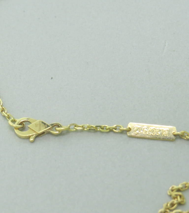 van cleef gold flower necklace