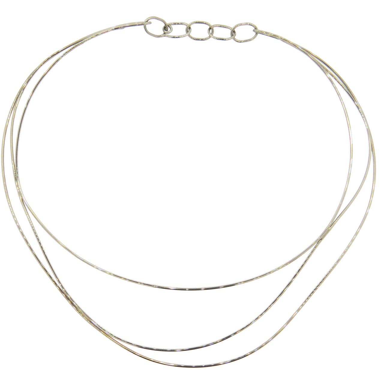Tiffany & Co. Elsa Peretti Gold Wave Necklace