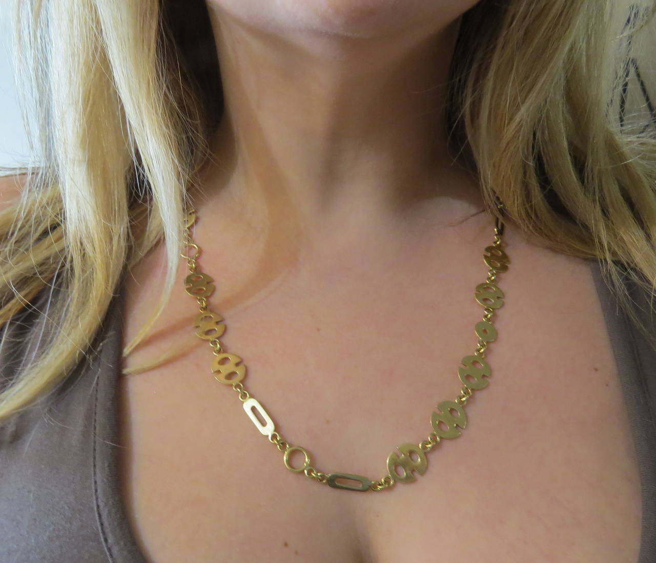 1970s Gold Link Necklace 1