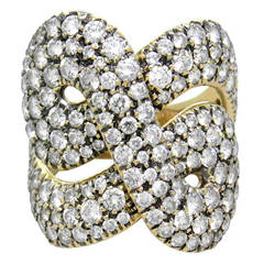 H. Stern Celtic Dunes Collection Diamond Gold Ring