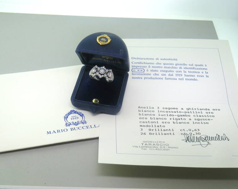 Mario Buccellati Diamond Gold Ring 1