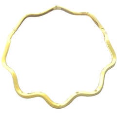 Pomellato Gold Wave Collar Choker Necklace