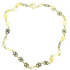 1970s Gold Link Necklace 7