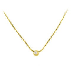 Vintage Cartier Draperie de Decollete Diamond Gold Necklace