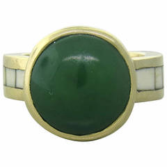 Theodore Drendel Jade Gold Ring