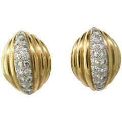 Hammerman Brothers Diamond Gold Earrings Hammerman Brothers Diamond Gold Earrings