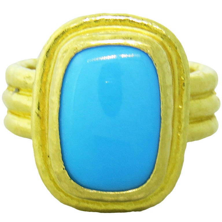 Ara Turquoise Gold Ring