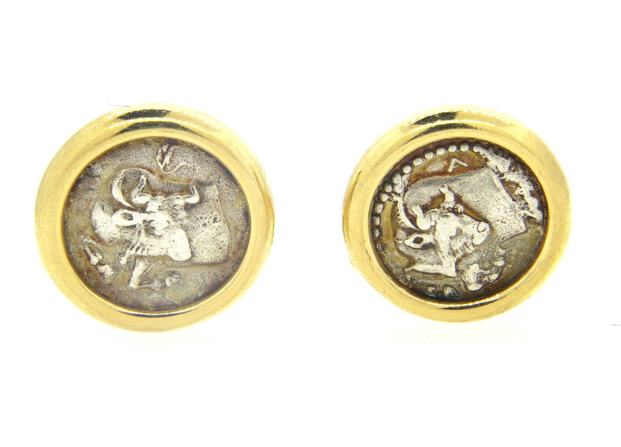 ancient coin cufflinks