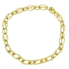 David Yurman Lantana Gold Link Necklace