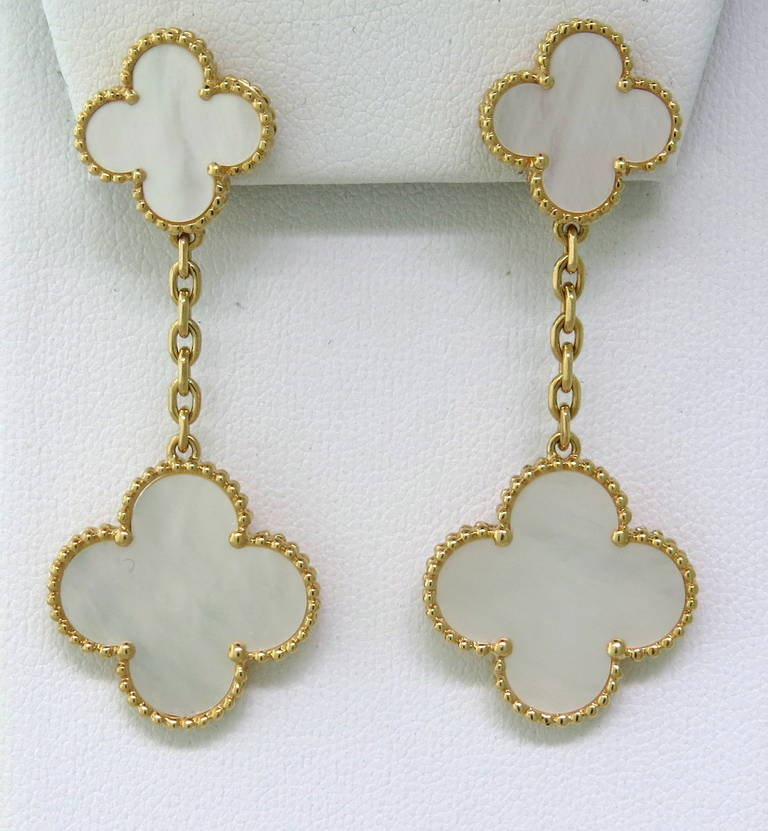 van cleef drop earrings