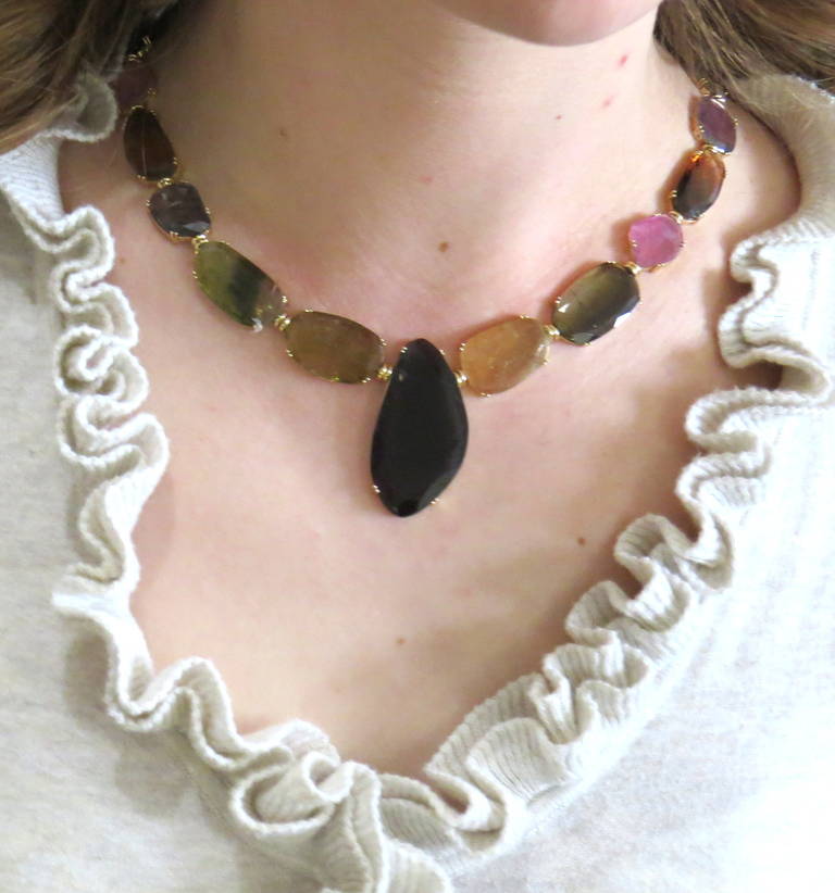 multicolored gemstone necklace