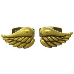 1970s Kieselstein Cord Gold Wings Cufflinks