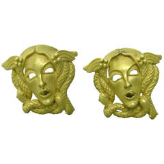 Kieselstein Cord Gold Medusa Cufflinks