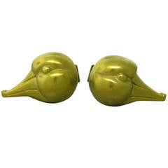 1980s Kieselstein Cord Duck Cufflinks