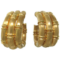 Cartier Bamboo Collection Gold Earrings 12
