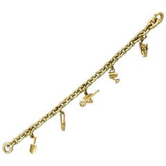 Pomellato Gold Garden Tools Charm Bracelet 12