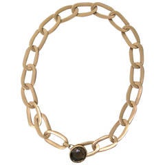 Pomellato Narciso Smokey Quartz Gold Necklace 3