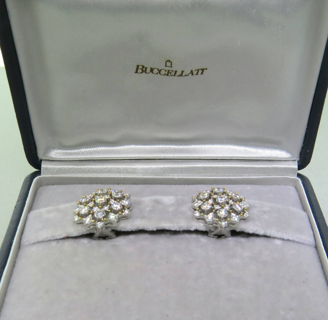 Buccellati Diamond Gold Earrings 2