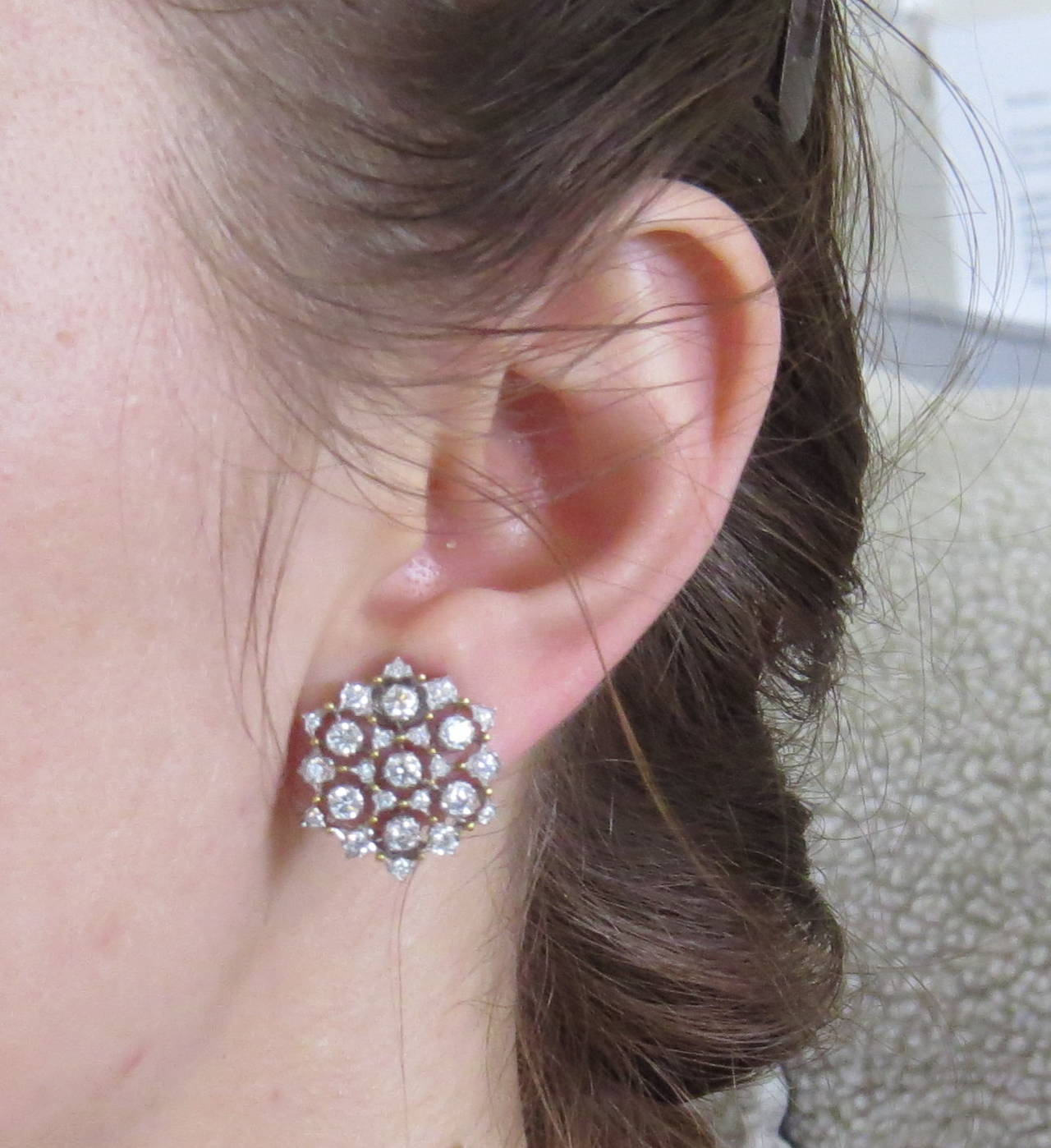 Buccellati Diamond Gold Earrings 3