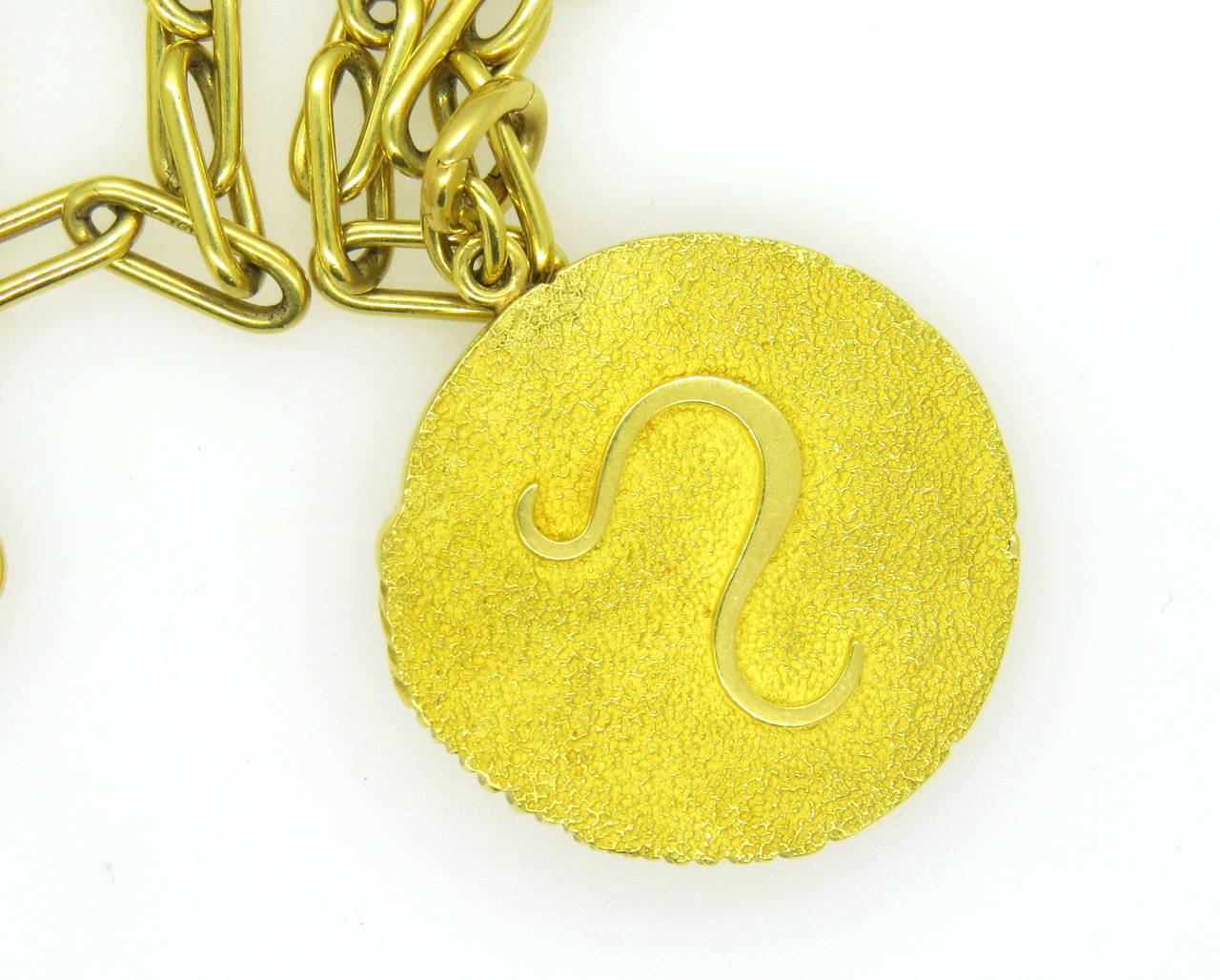 tiffany zodiac necklace gold