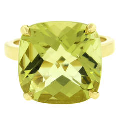 Tiffany & Co. Sparklers Yellow Citrine Gold Ring