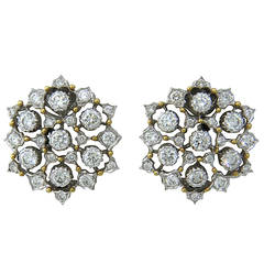 Buccellati Diamond Gold Earrings