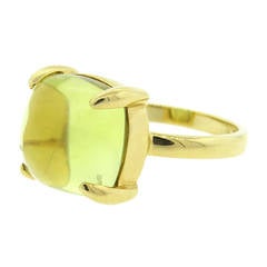 Tiffany & Co. Paloma Picasso Sugar Stacks Lemon Citrine Gold Ring