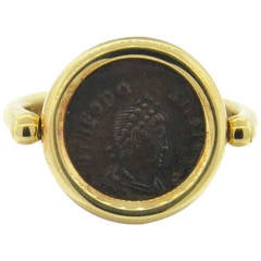 Bulgari Monete Gold Ancient Coin Ring