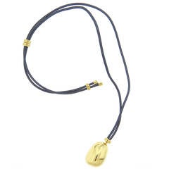 Bulgari Sassi Gold Pendant Necklace