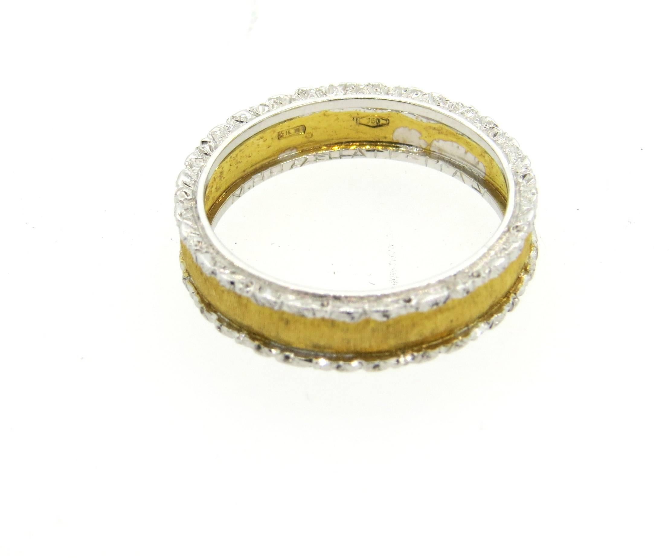 Buccellati Gold Wedding Band Ring  In New Condition In Lambertville, NJ