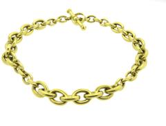 Kieselstein-Cord Massive Gold Link Toggle Necklace