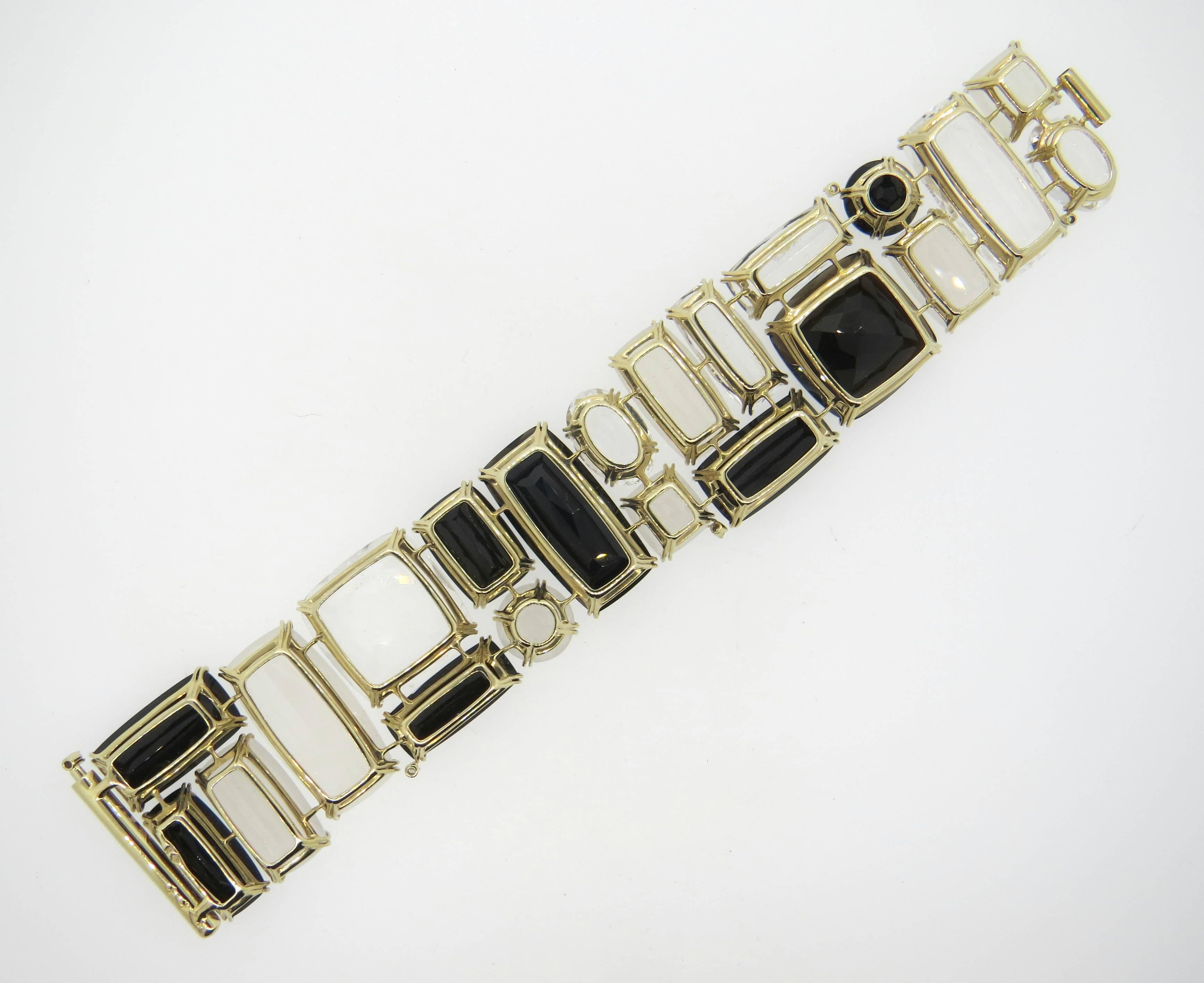 gold quartz bracelet