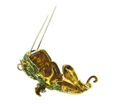 Iconic Whimsical David Webb Enamel Diamond Ruby Gold Platinum Monkey Brooch Pin