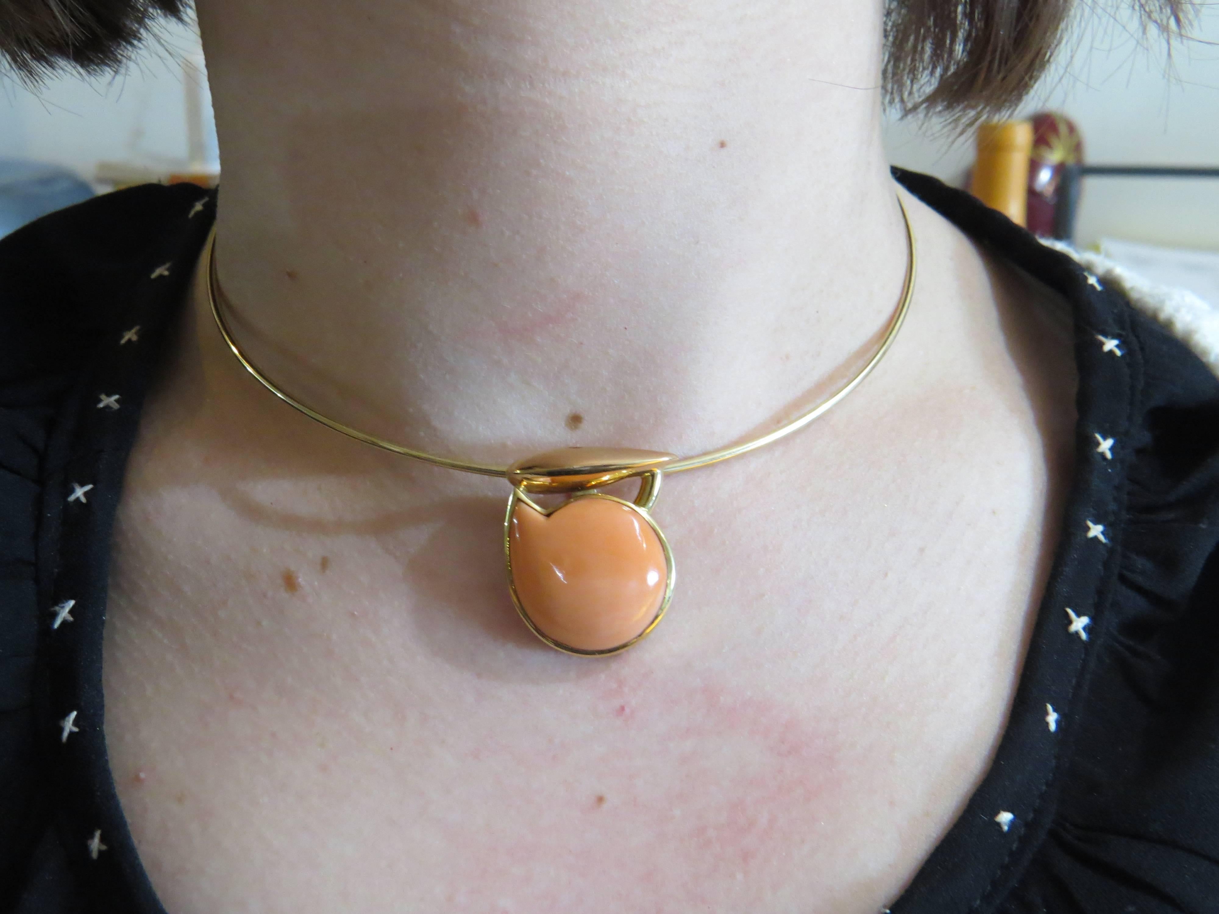 Women's Giorgio Facchini Coral Gold Pendant
