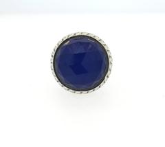 Large Stephen Webster Gold Diamond Lapis Quartz Ring