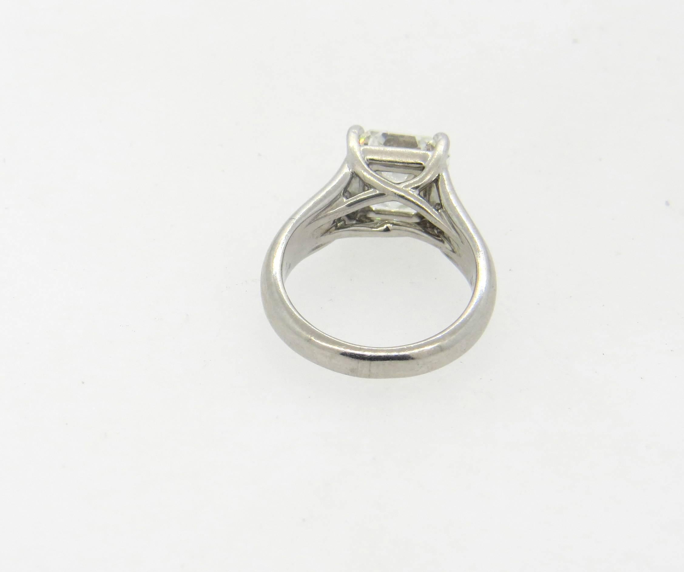 Tiffany & Co Lucida Platinum 3.02 Carat Diamond Engagement Ring  1