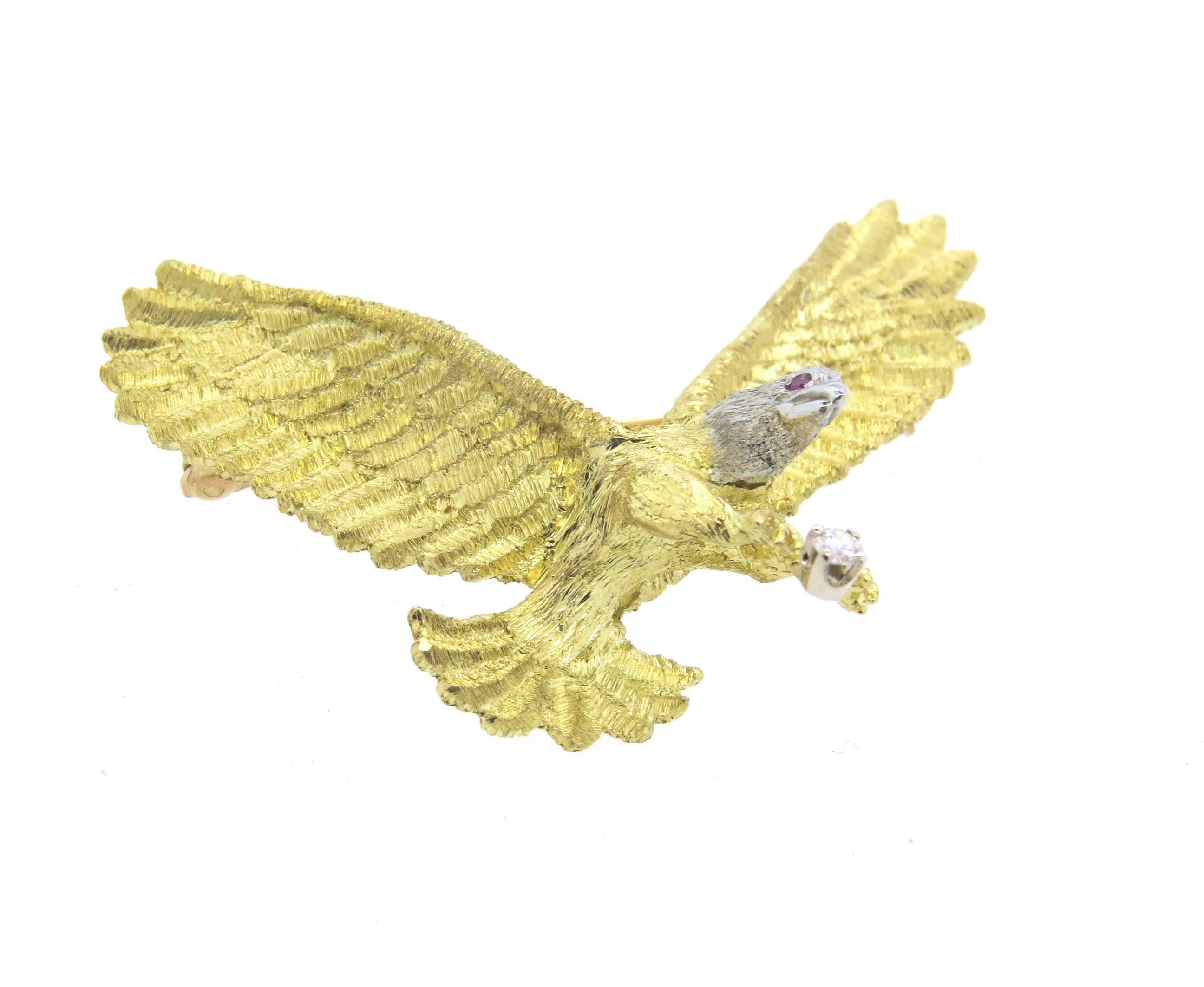 golden eagle pin