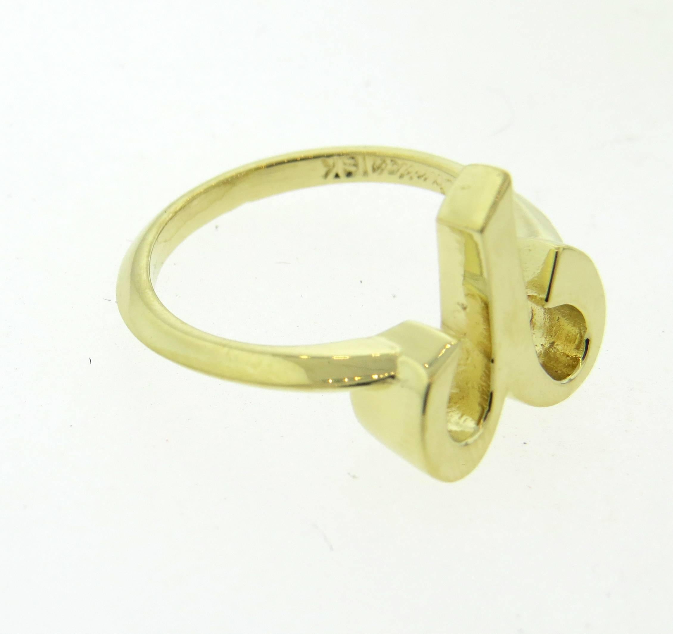 gold aries ring