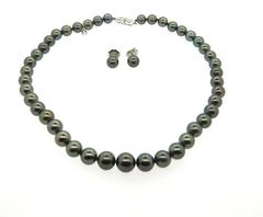 Mikimoto South Sea Pearl Diamond Gold Necklace Earrings Set Special Edition