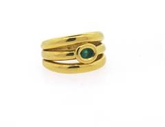 Chaumet Emerald Gold Ring