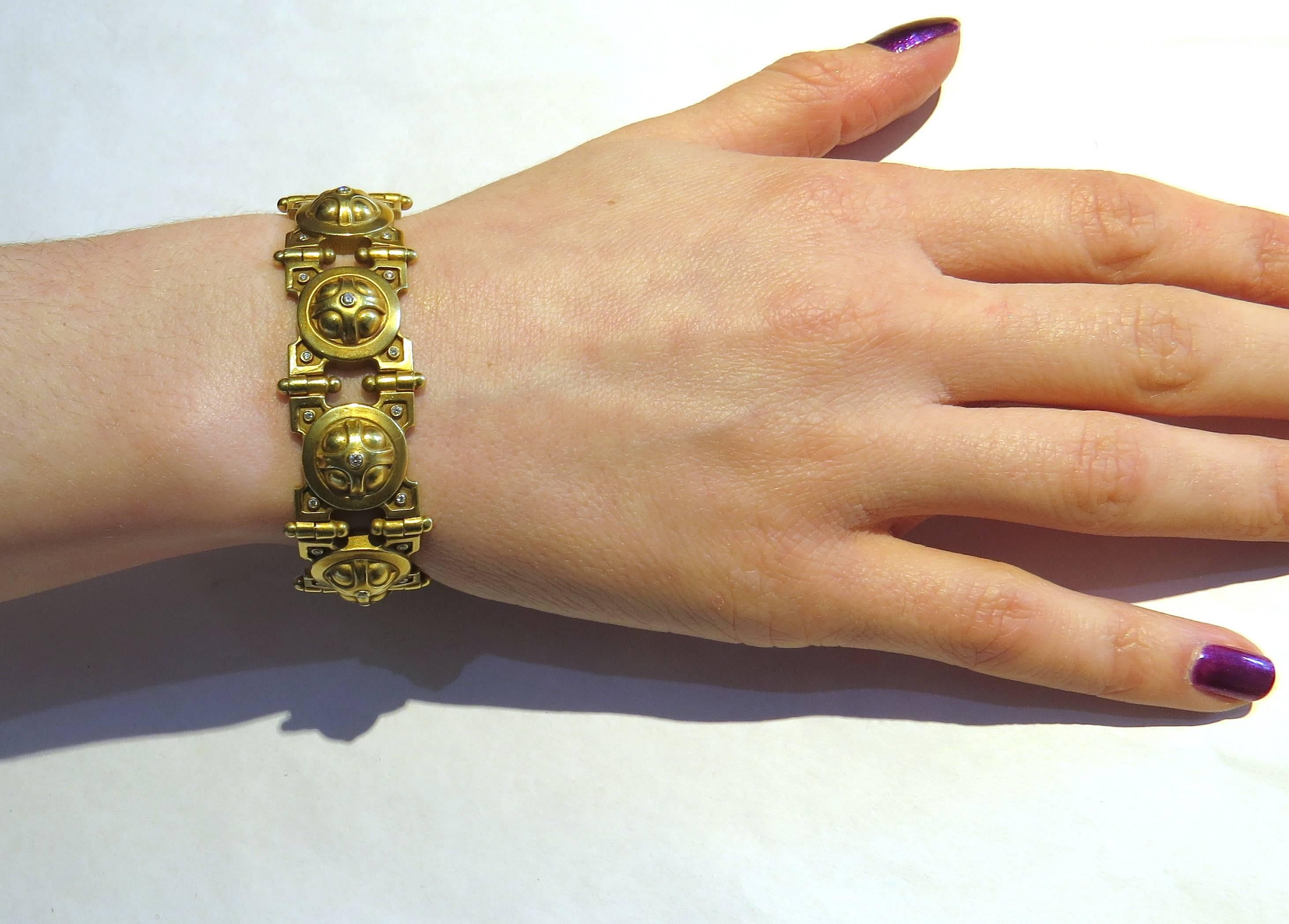 Women's 1993 Kieselstein-Cord Diamond Gold Bracelet