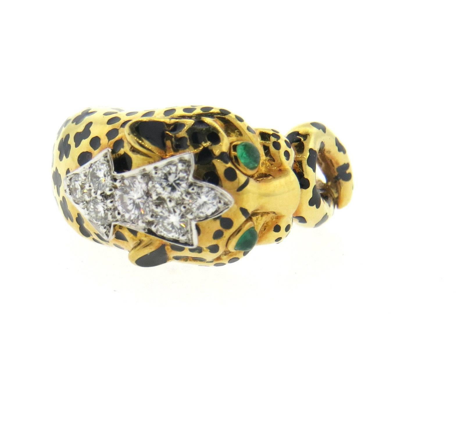 gold leopard ring