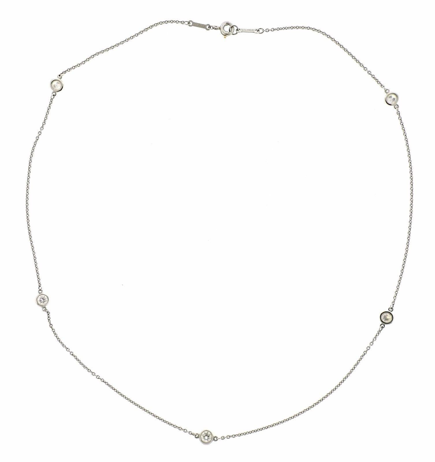 Men's Tiffany & Co. Elsa Peretti Diamonds by the Yard Platinum Necklace